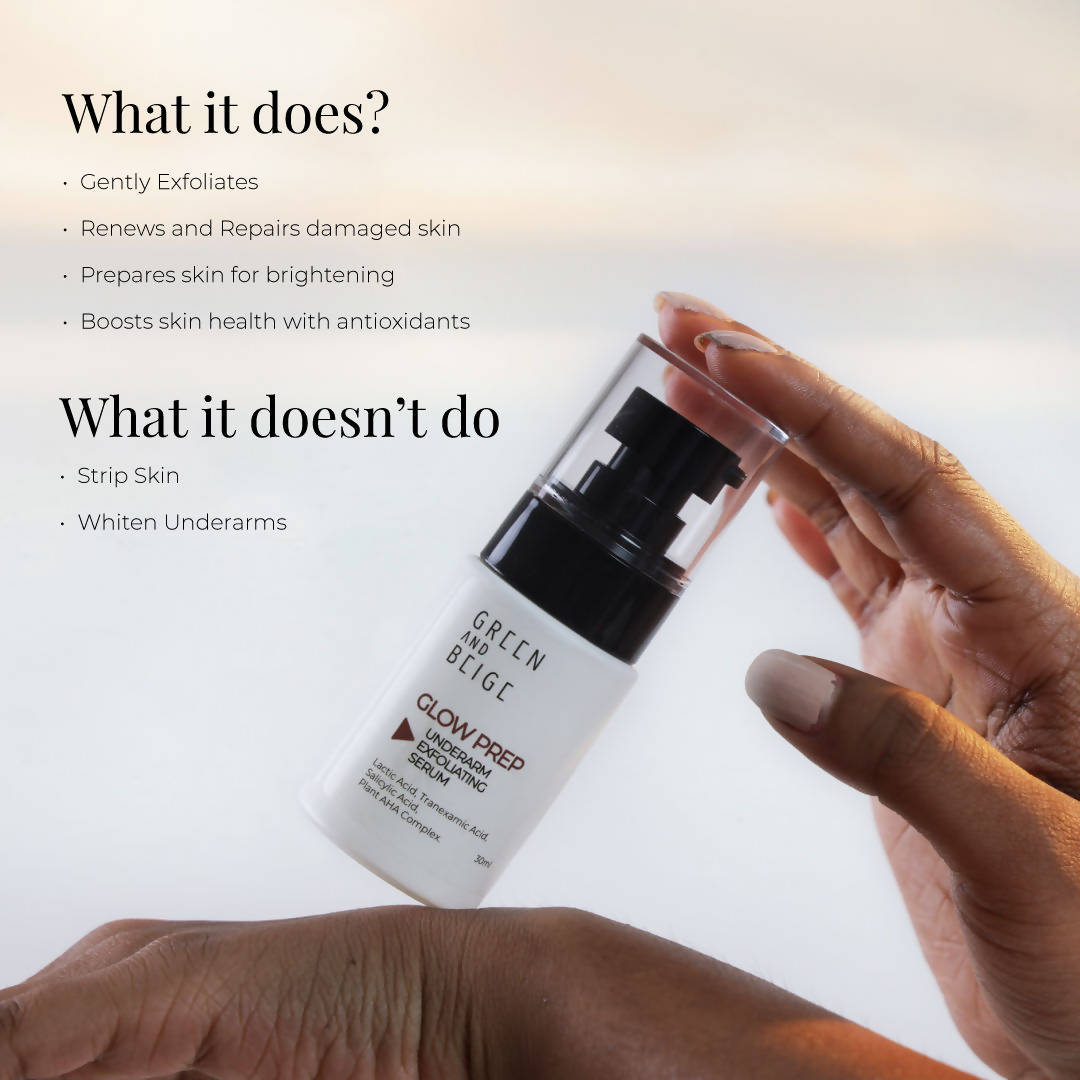 Green And Beige Glow Prep Underarm Exfoliating Serum