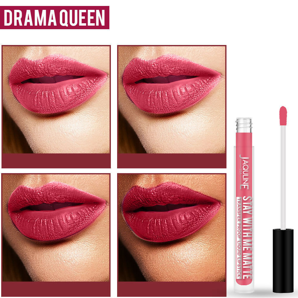 Jaquline USA Stay With Me Matte Liquid Lipstick - Secret Keeper