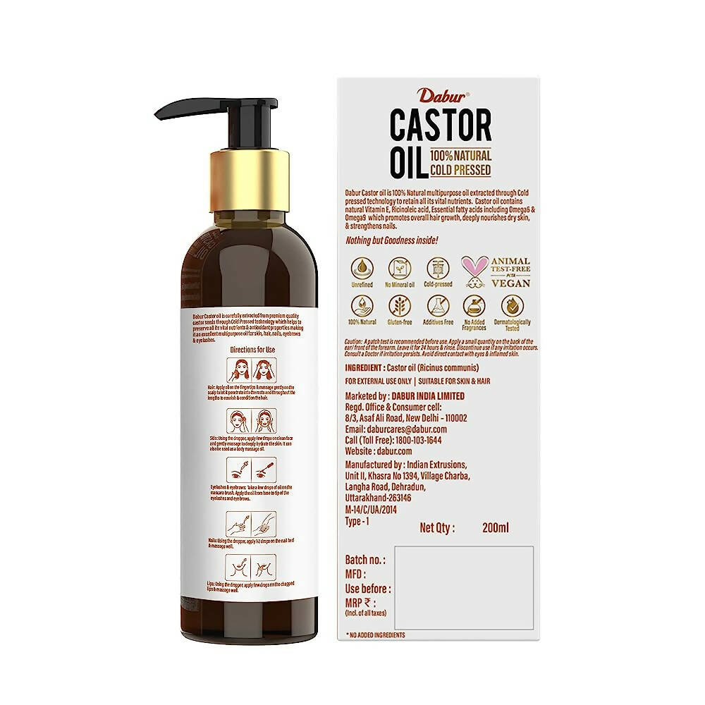 Dabur Castor Oil Genuine Natural Cold Pressed