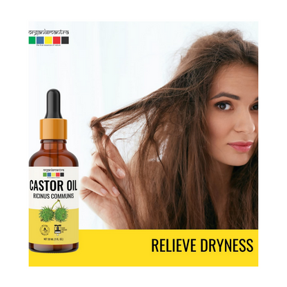 Organix Mantra Castor Body Oil for Hair, Eyebrows & Eyelashes Growth
