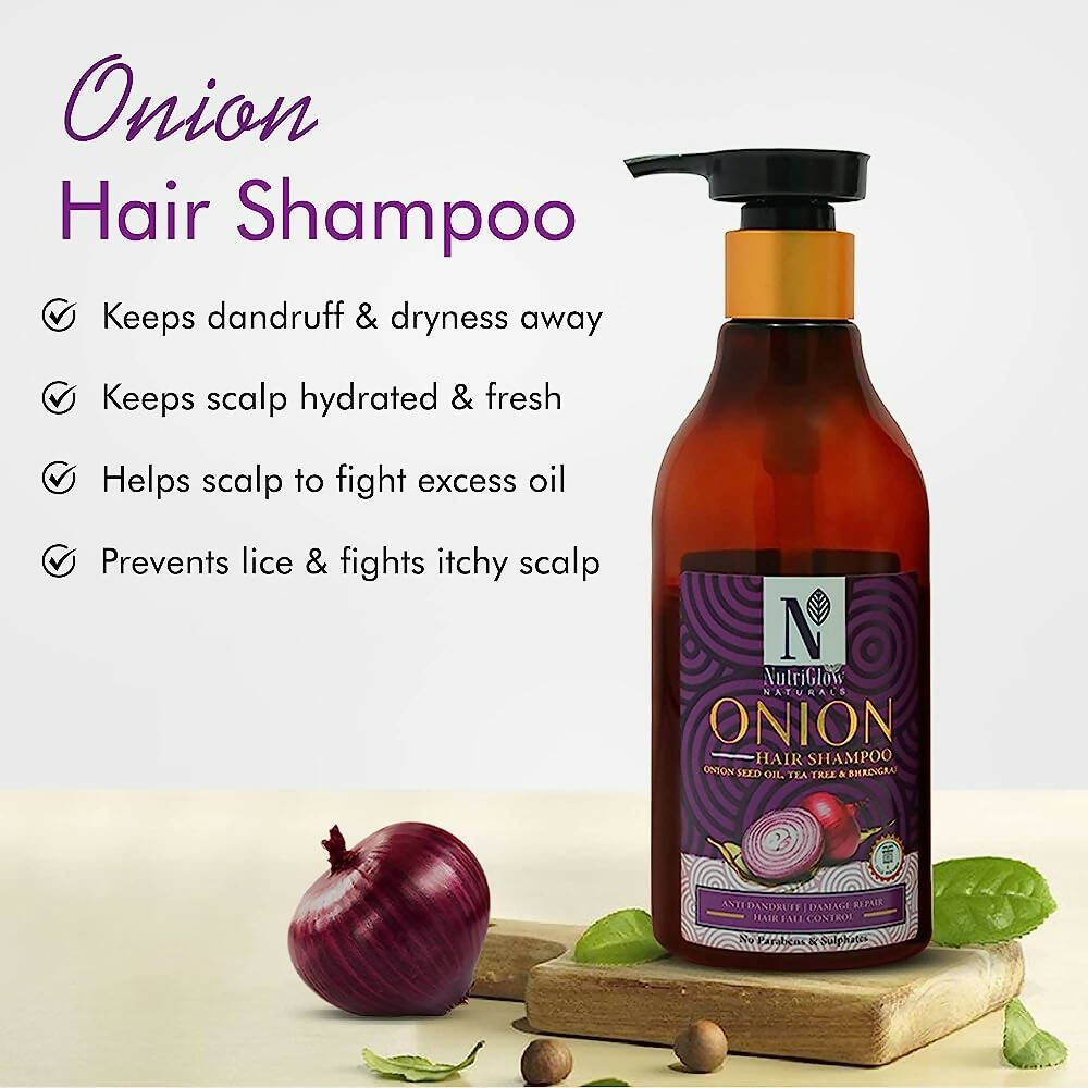 NutriGlow NATURAL'S Onion Hair Shampoo