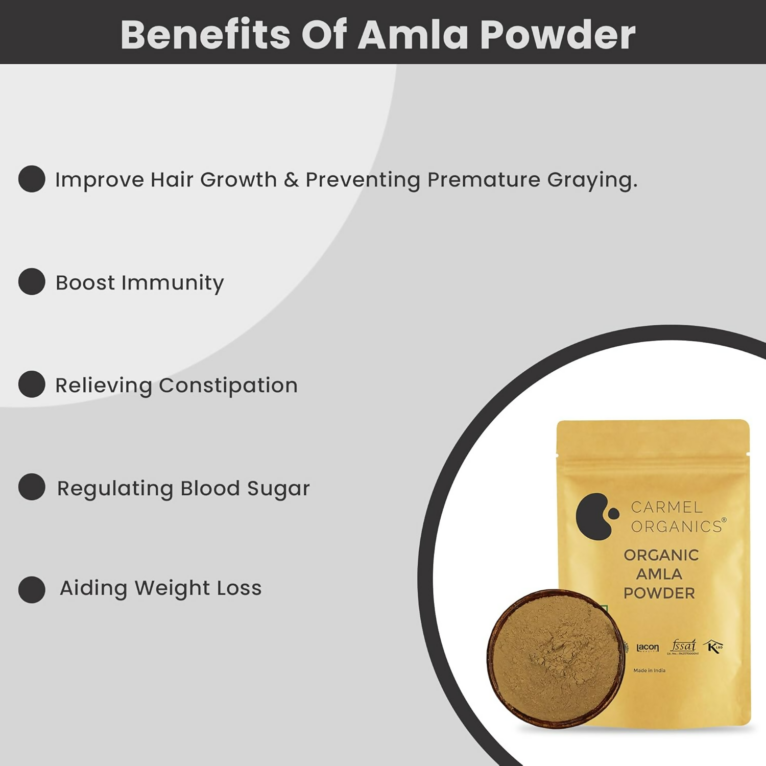 Carmel Organics Amla Fruit Powder
