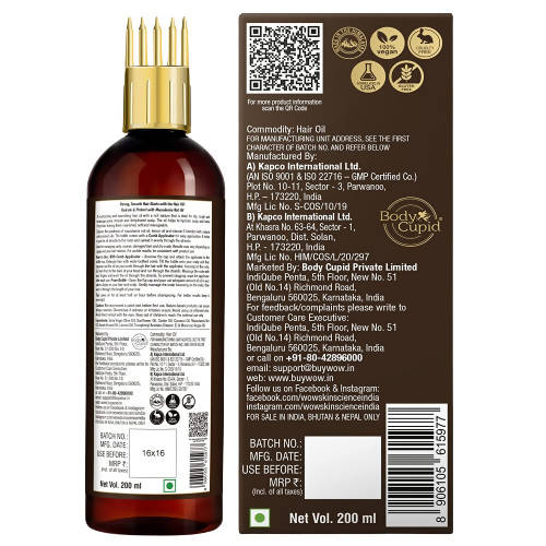 Wow Skin Science Macadamia Nut Hair Oil With Comb Applicator - DrMediCart