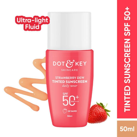 Buy Dot & Key Strawberry Dew Tinted Sunscreen - 03 Sand from DrMediCart, Ship from India to USA