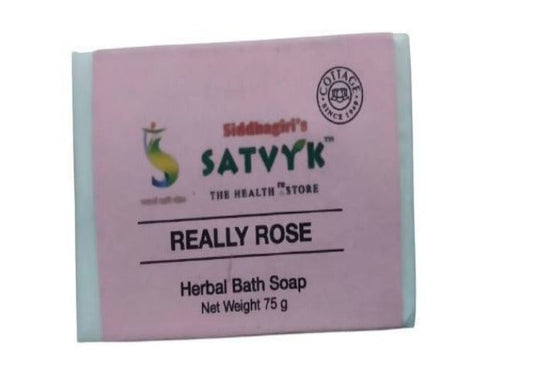 Buy Siddhagiri's Satvyk Really Rose Herbal Bath Soap from DrMediCart, Ship from India to USA