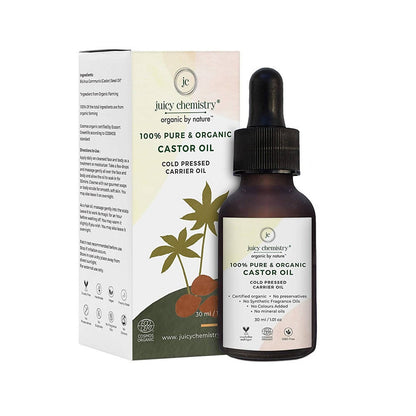 Juicy Chemistry Pure & Organic Castor Cold Pressed Carrier Oil