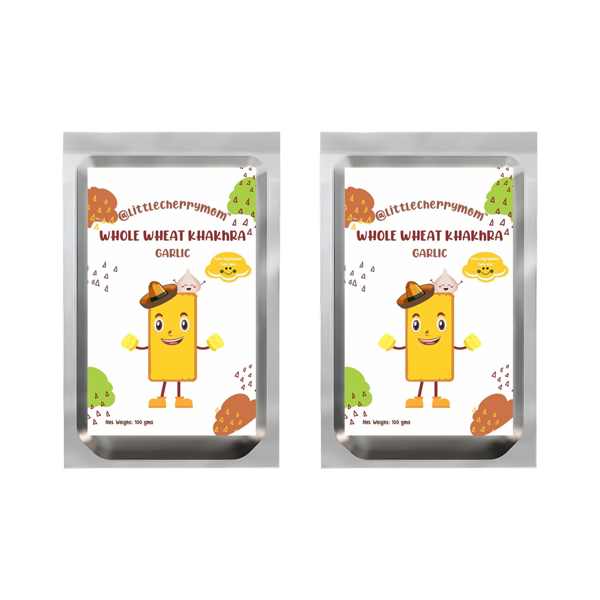 Littlecherrymom Whole Wheat Khakhra – Garlic