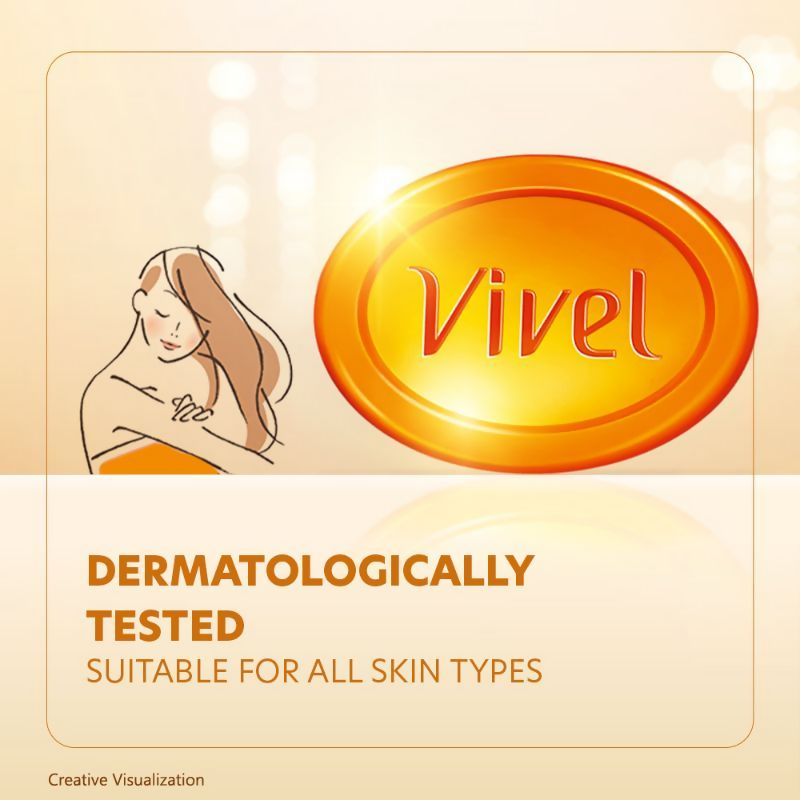 Vivel Glycerin Bathing Bar Soap For Soft Moisturized Skin
