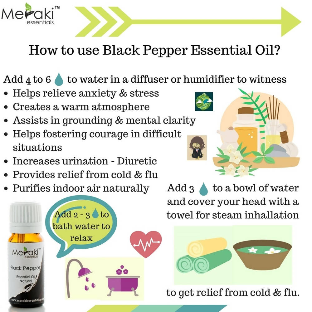 Meraki Essentials Black Pepper Essential Oil