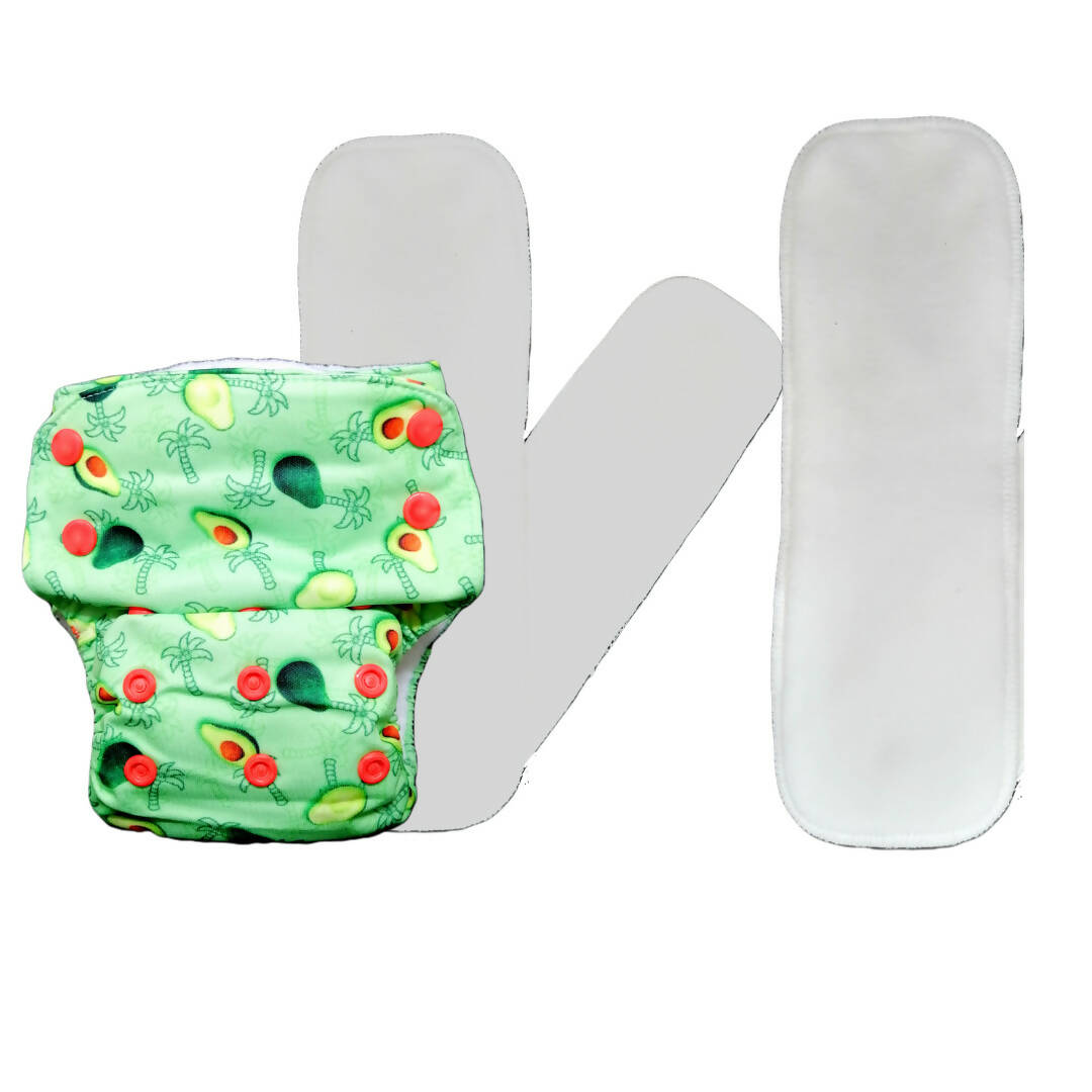 Buy Kindermum Nano Pro Aio Cloth Diaper (With 2 Organic Inserts And Power Booster)- Avo Cuddle For Kids from DrMediCart, Ship from India to USA