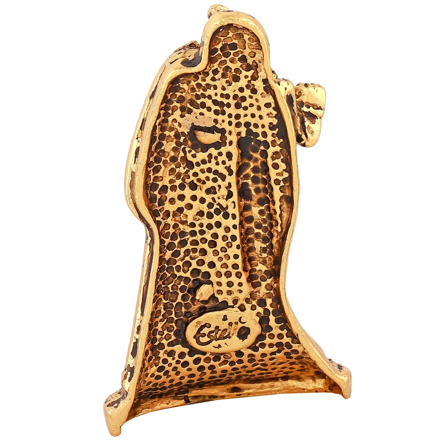 Estele Gold -Polished Devotional Shree Radha Krishna Idol for Home/Car Decor