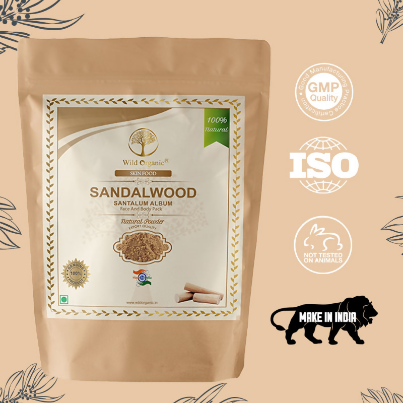 Wild Organic Sandalwood Powder For Skin And Body Pack