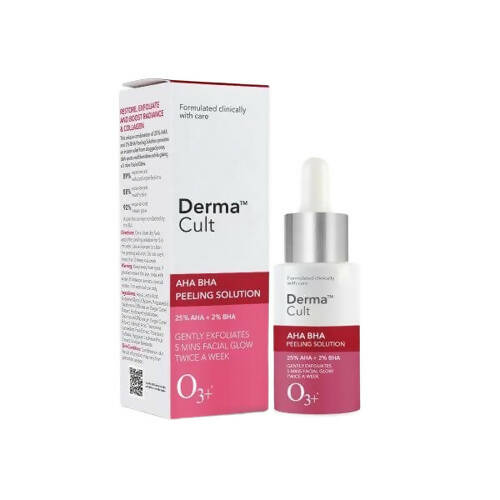 Buy Professional O3+ Derma Cult 25% AHA + BHA 2% Peeling Solution Serum from DrMediCart, Ship from India to USA