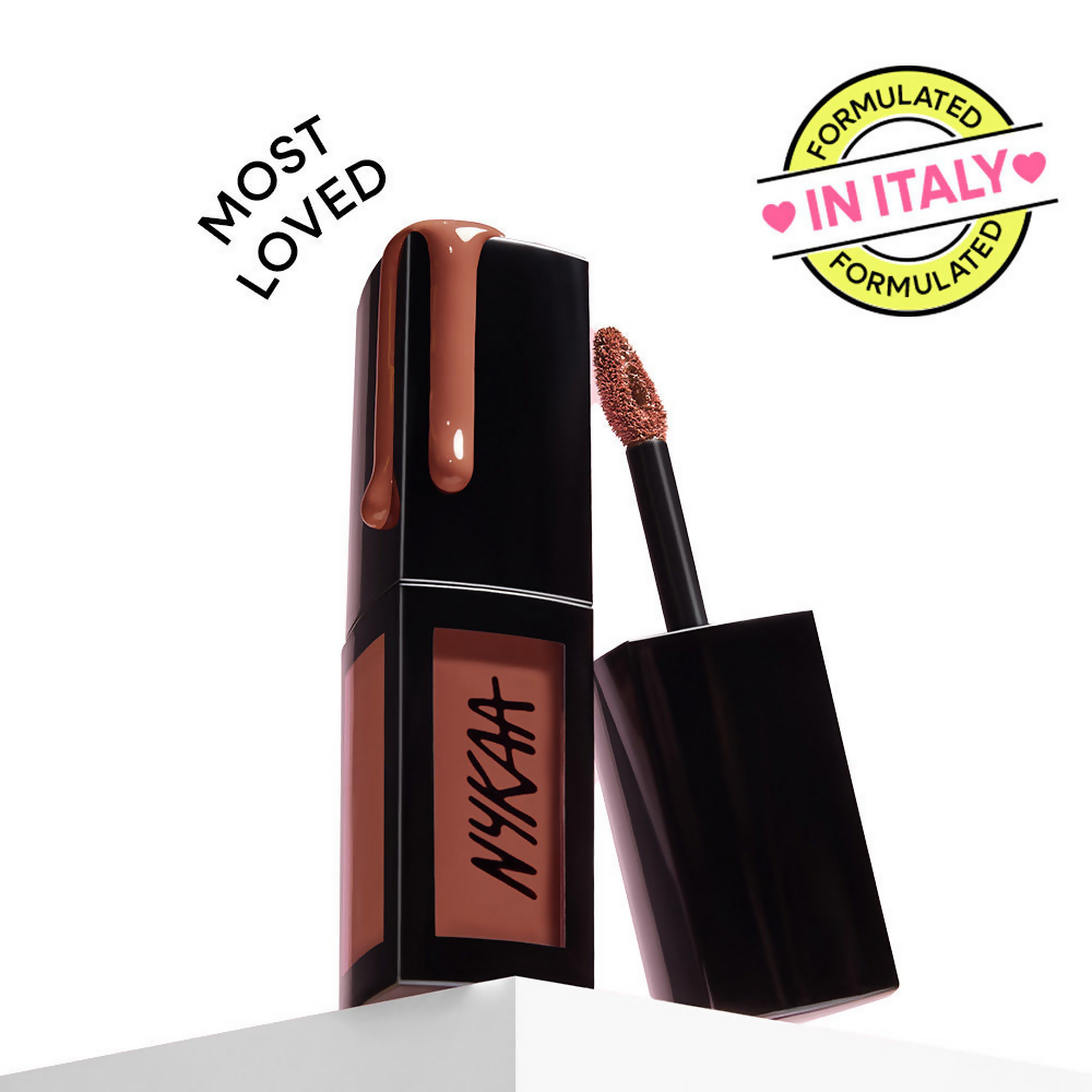 Nykaa Matte To Last Transferproof Liquid Lipstick - Chai -18
