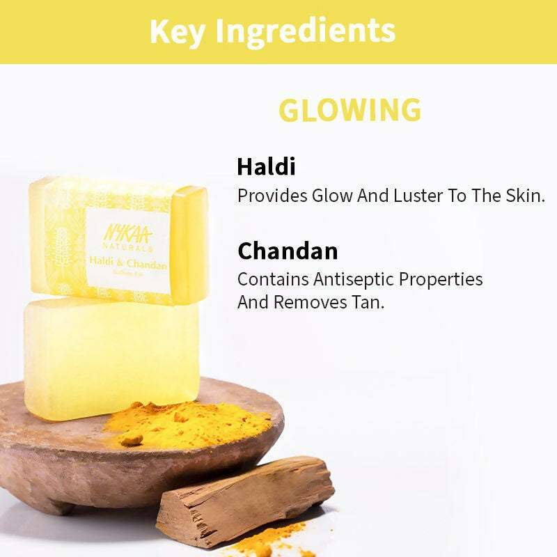 Nykaa Naturals Haldi & Chandan Glowing Bathing Soap - Drmedicart