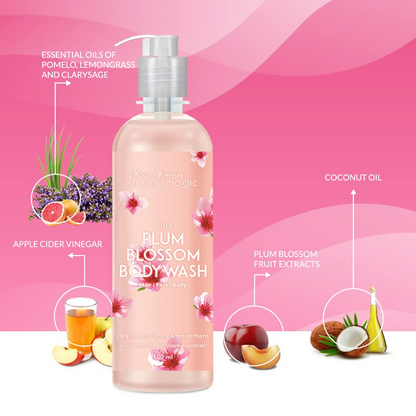 Blossom Kochhar Aroma Magic 3-in-1 Plum Blossom Body Wash Hair, Face & Body Cleanser