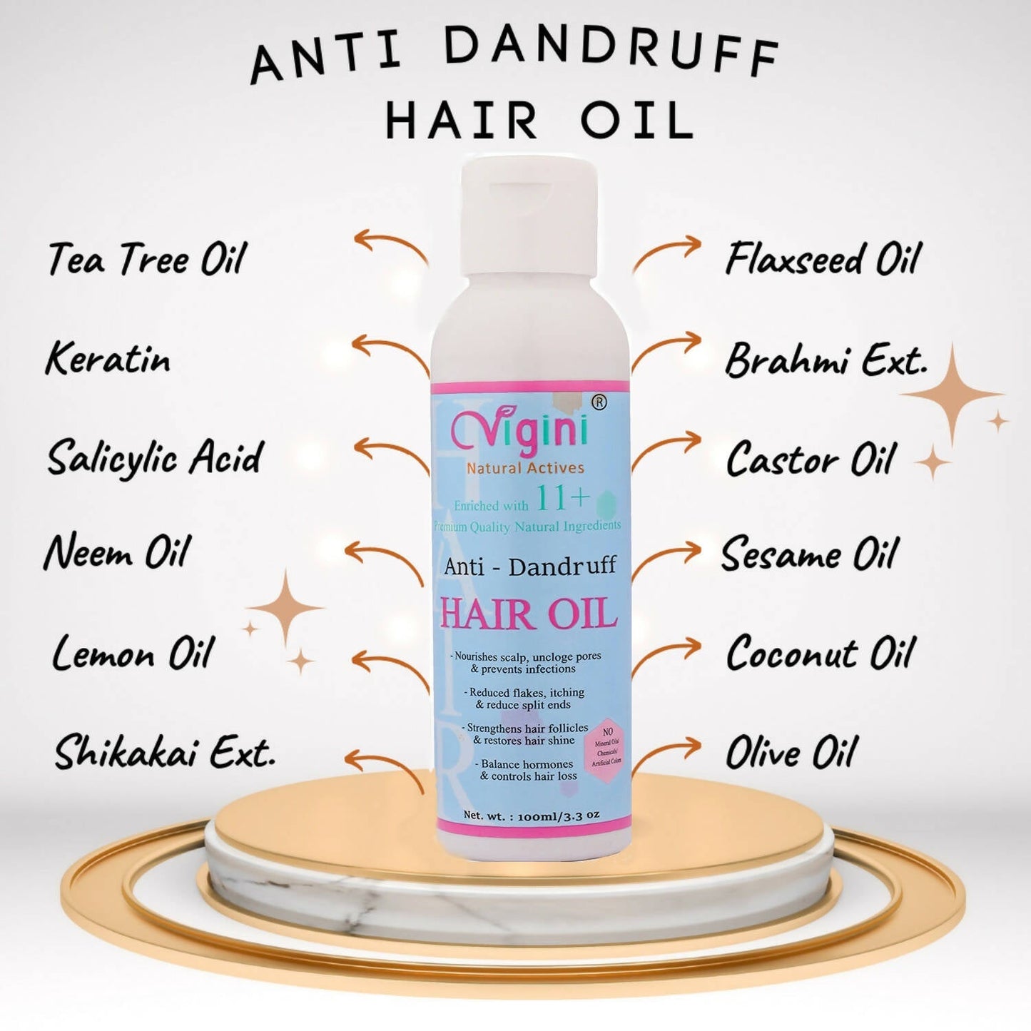 vigini anti dandruff itchy scalp hair care oil for men women anti hair fall buy in usa