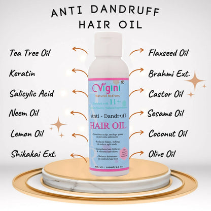 vigini anti dandruff itchy scalp hair care oil for men women anti hair fall buy in usa