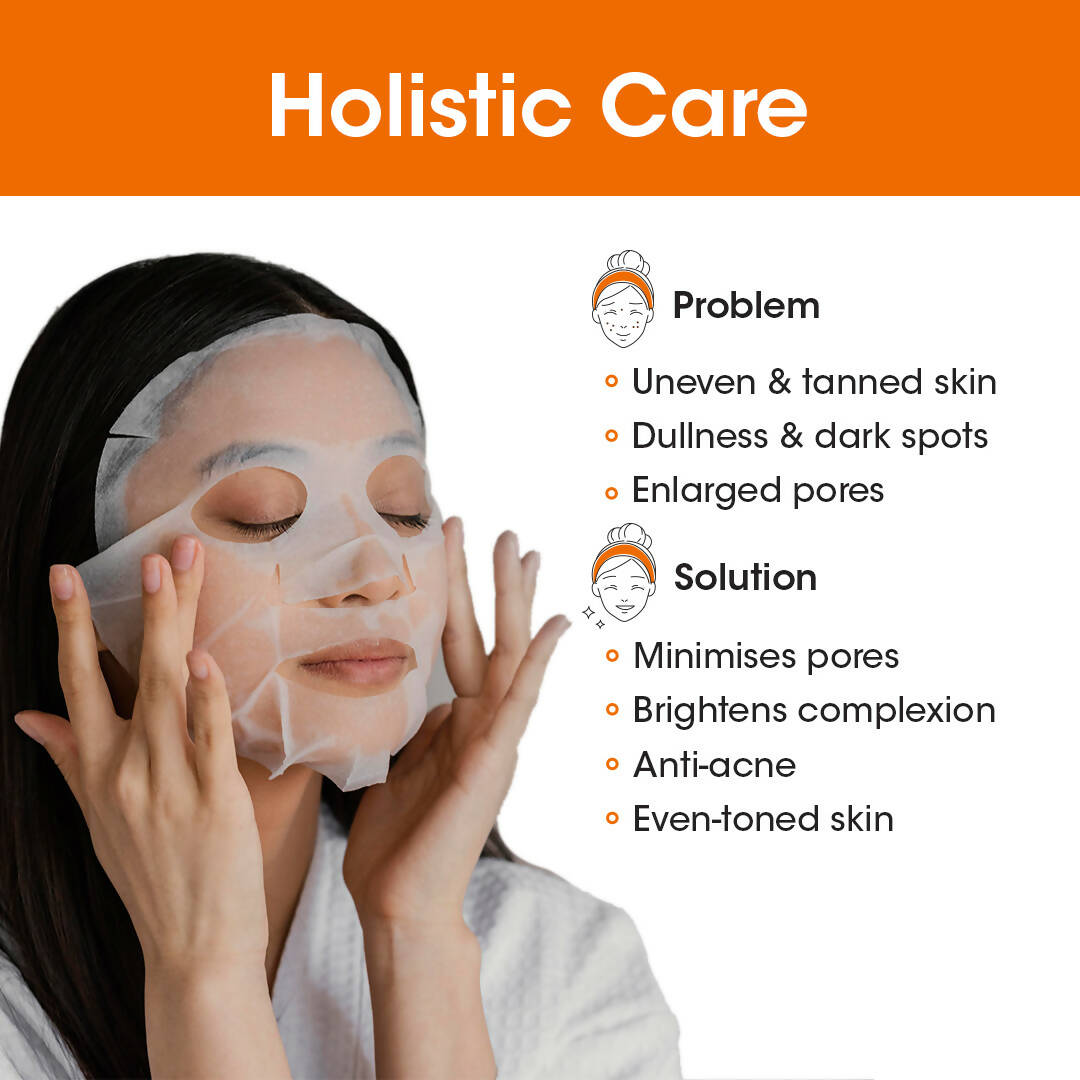 TAC - The Ayurveda Co. Vitamin C Serum Sheet Mask | Natural Skin Brightness - DrMediCart
