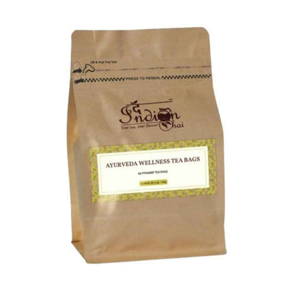 The Indian Chai - Ayurveda Wellness Tea 30 Pyramid Tea Bags