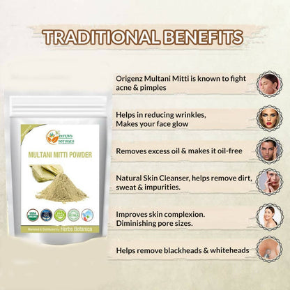 Herbs Botanica 100% Natural Multani Mitti Powder - DrMediCart