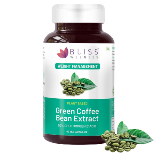 Buy Bliss Welness Green Coffee Bean Extract Capsules from DrMediCart, Ship from India to USA
