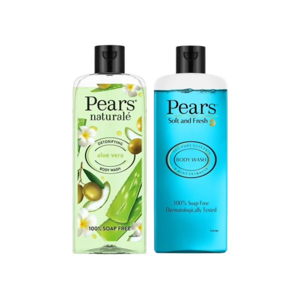 Pears Soft & Fresh And Naturale Detoxifying Aloevera Body Wash Combo
