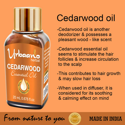 Urbaano Herbal Cedarwood Essential Oil