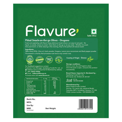 Flavure Snack-On-The-Go Olives Oregano