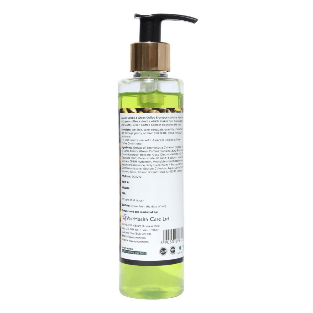 Ayuveer Jojoba & Green Coffee Shampoo