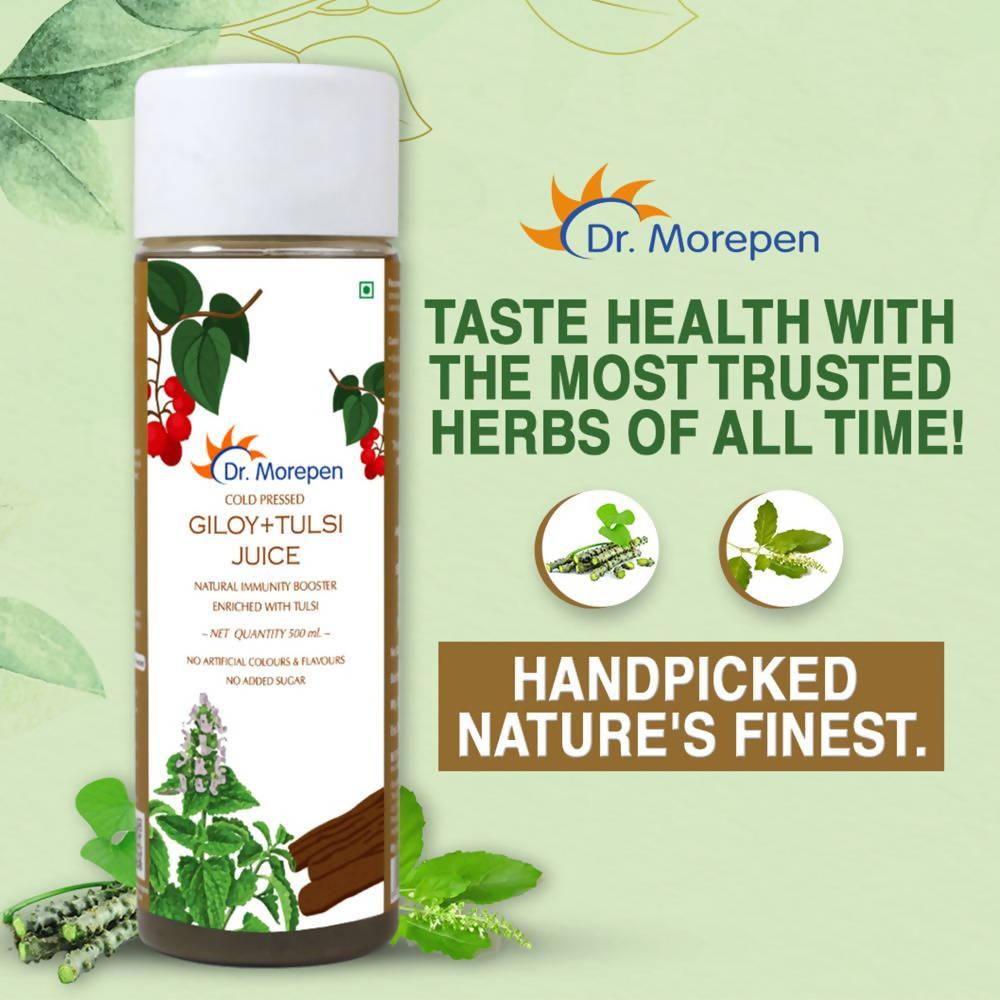 Dr. Morepen Cold Pressed Giloy + Tulsi Juice
