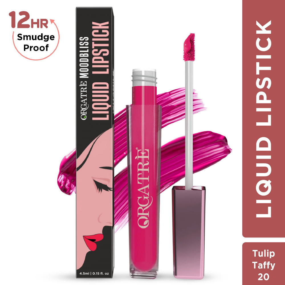 Orgatre Moodbliss Waterproof Glossy Liquid Lipstick - Tulip Taffy