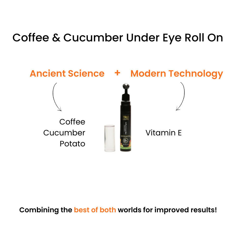 tru hair skin coffee cucumber under eye roll on buy in usa