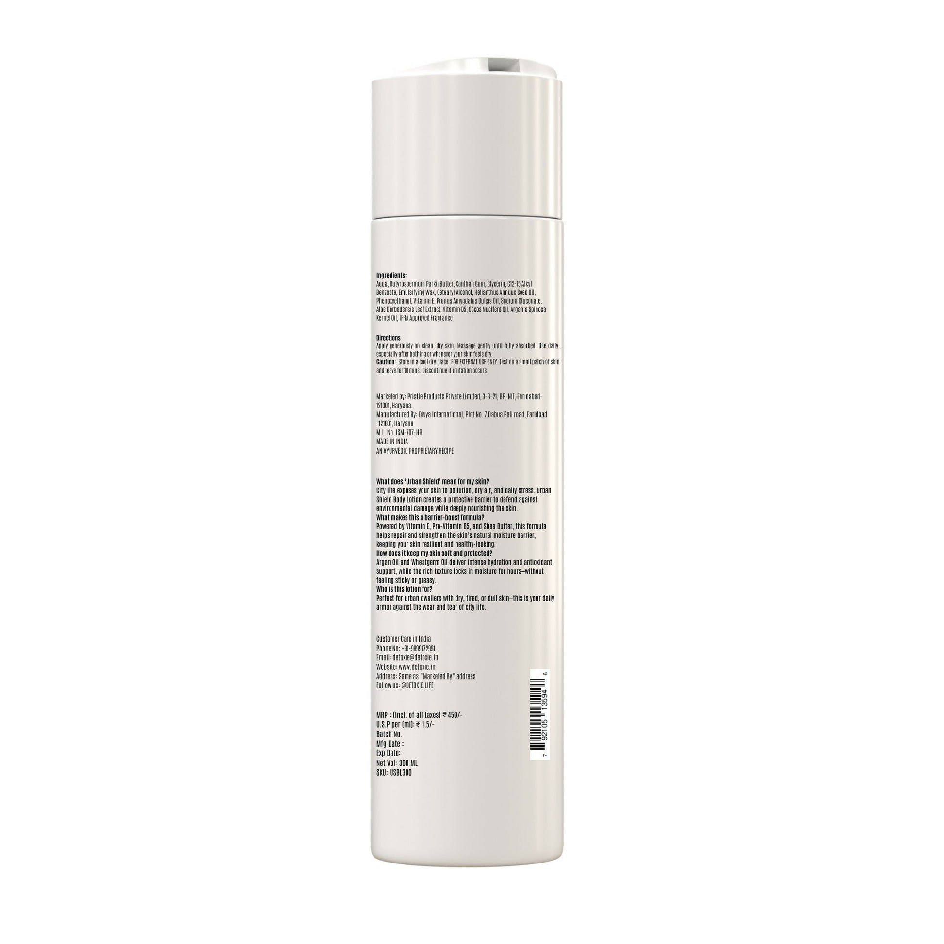 Detoxie Urban Shield Body Lotion