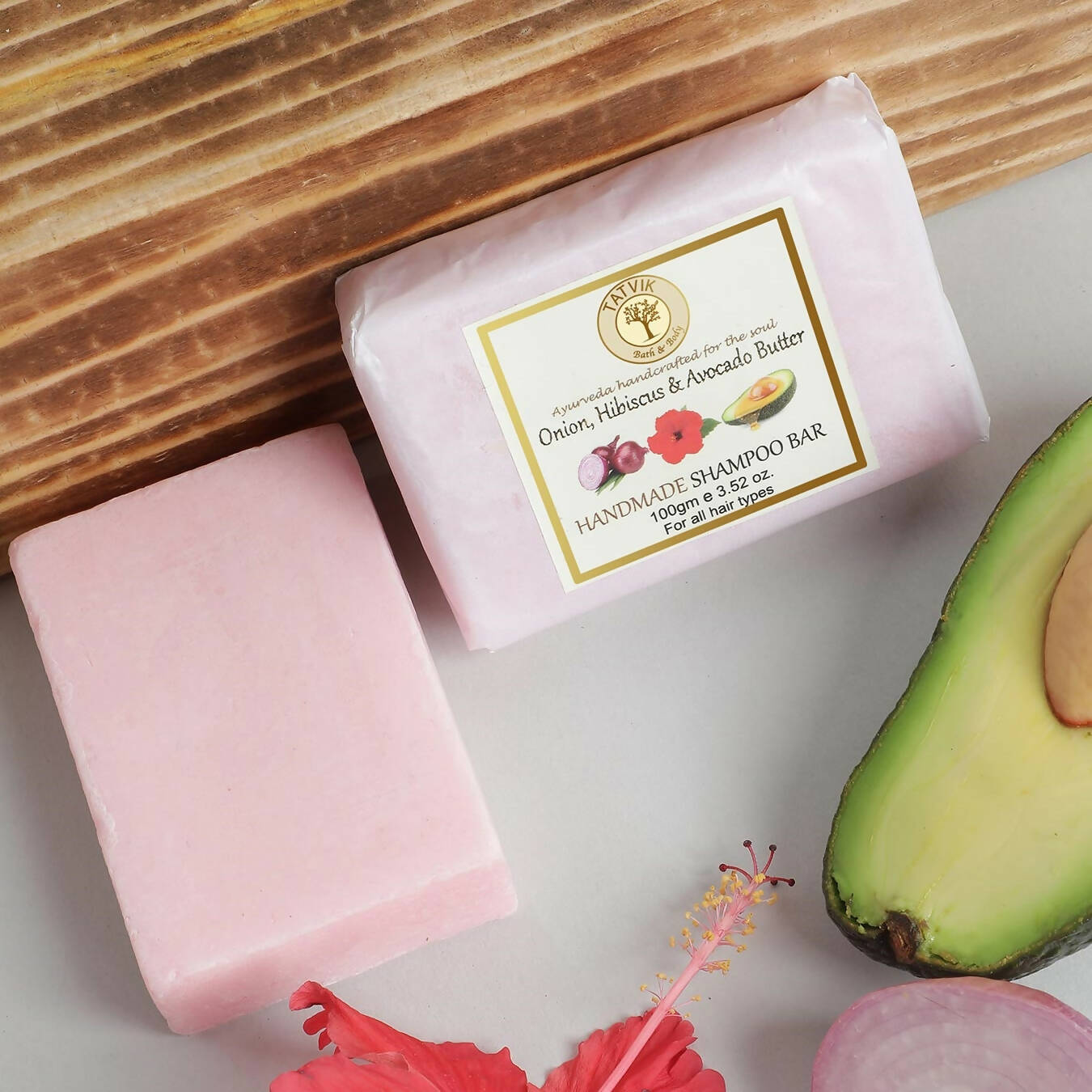Buy Tatvik Ayurveda Onion, Hibiscus & Avocado Shampoo Bar from DrMediCart, Ship from India to USA