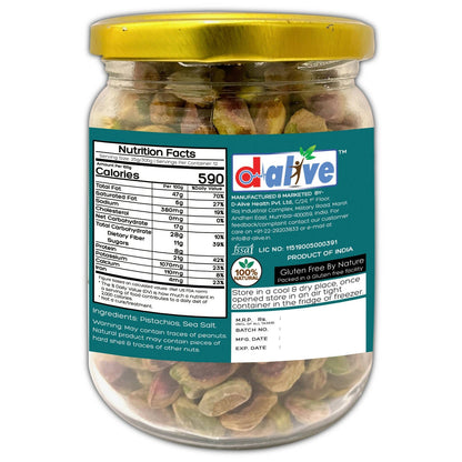 D-Alive Honestly Organic Activated Pistachios - Drmedicart