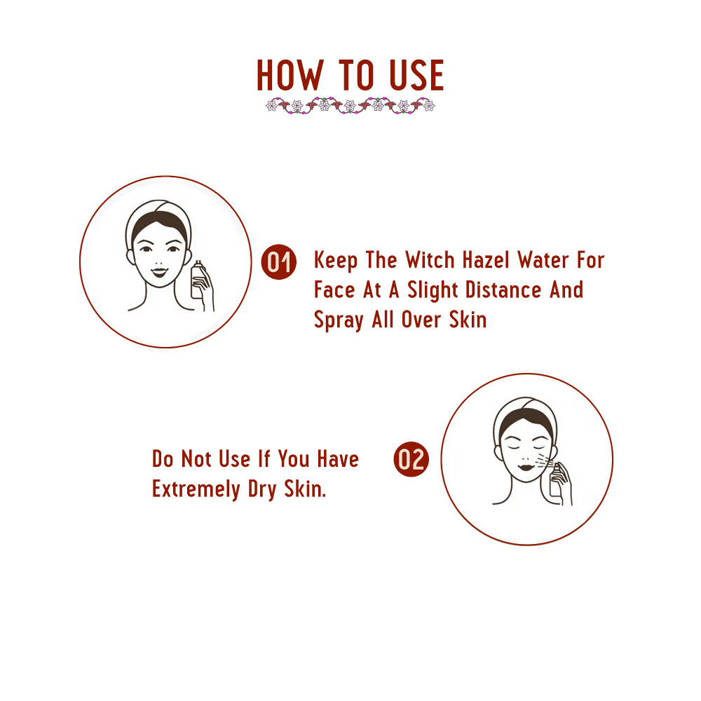 Avimee Herbal Gauri Pure Witch Hazel Water For Inflamed Skin