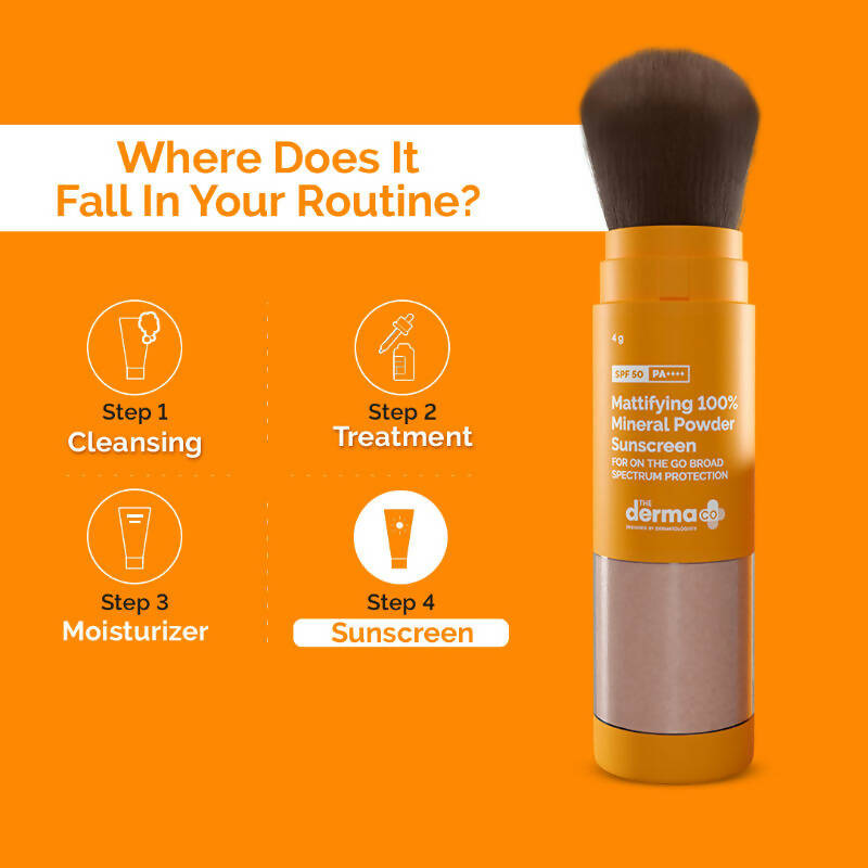 The Derma Co 100% Mineral Powder Sunscreen with SPF 50 - Drmedicart