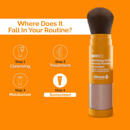 The Derma Co 100% Mineral Powder Sunscreen with SPF 50 - Drmedicart