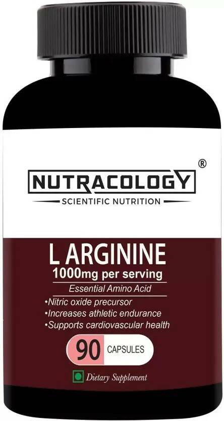 Nutracology L Arginine 1000mg Nitric Oxider Booster For Muscle Gain & Strength Capsules