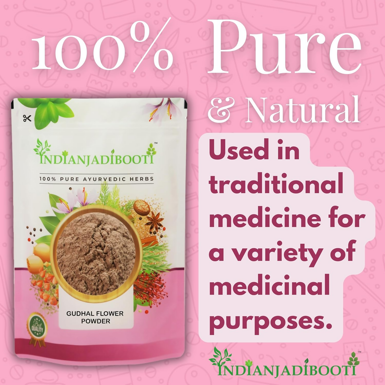 IndianJadiBooti Gudhal Phool Powder