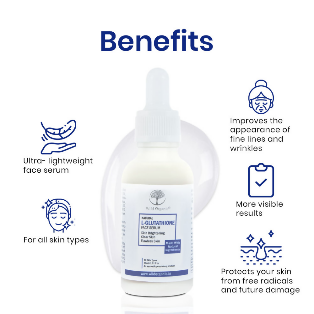 Wild Organic Natural Face Serum L- Glutathione