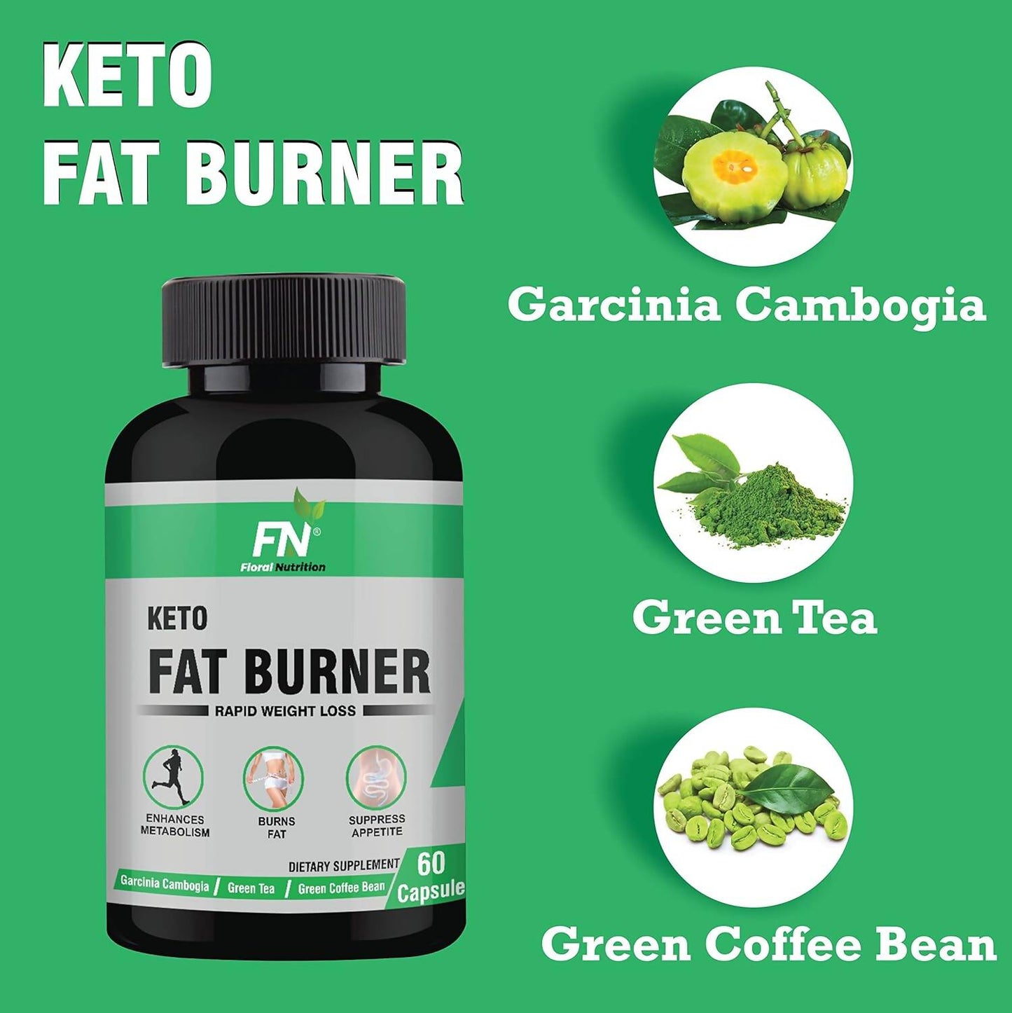 Floral Nutrition Keto Fat Burner Capsules