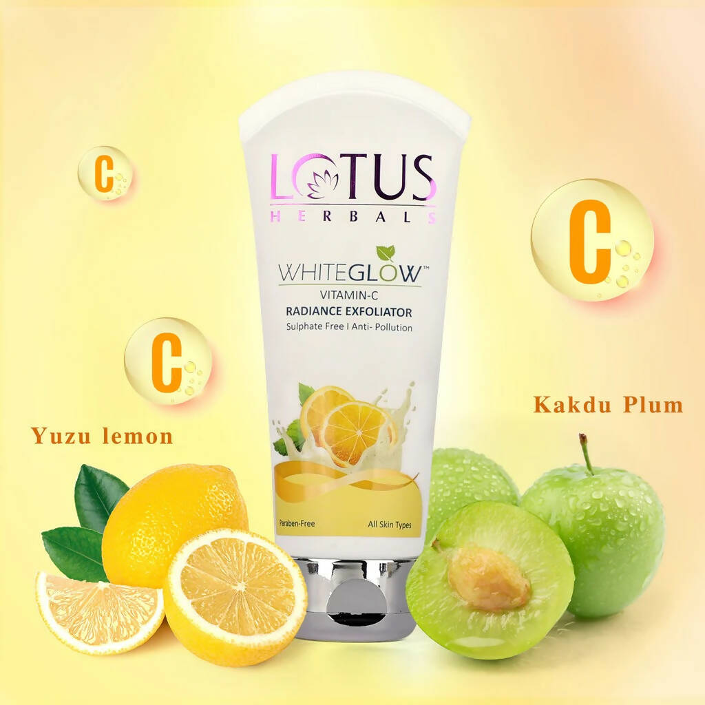 Lotus Herbals WhiteGlow Vitamin-C Radiance Exfoliator - DrMediCart