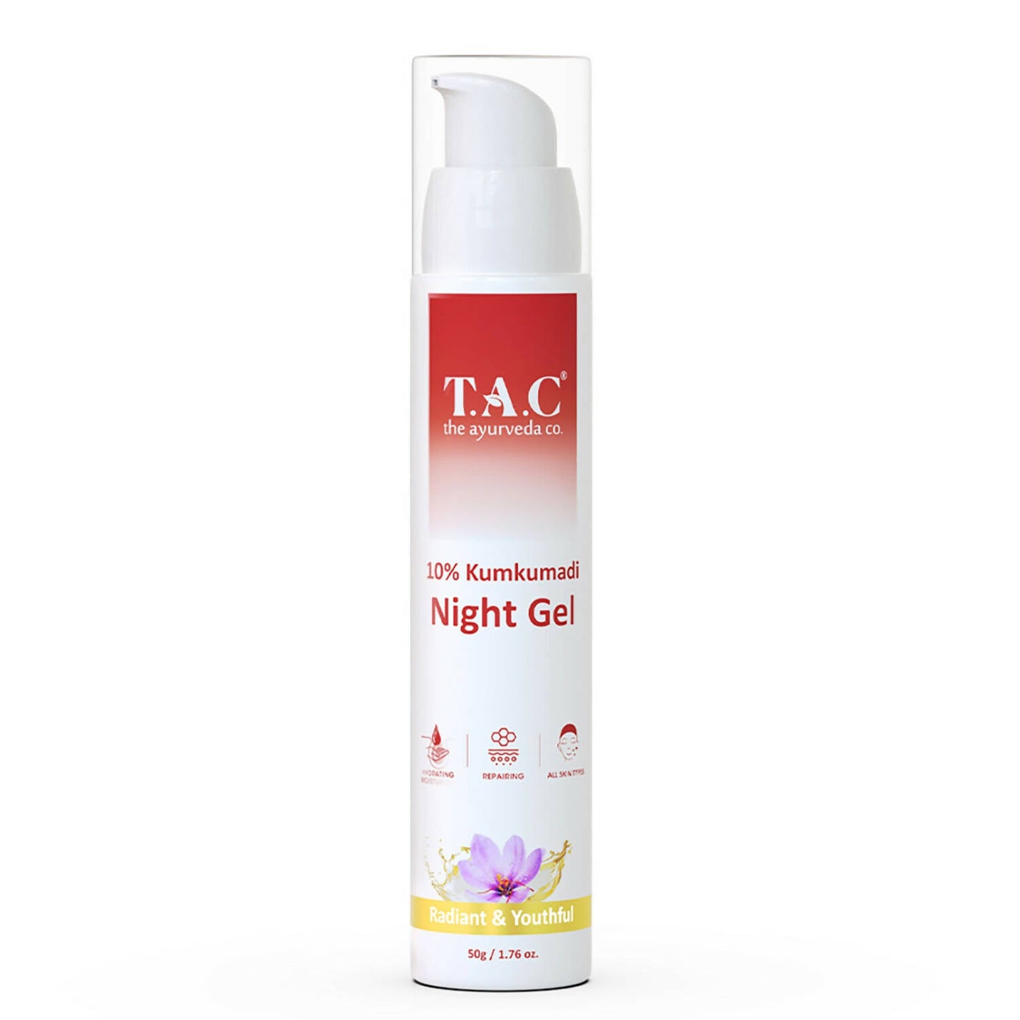 TAC - The Ayurveda Co. 10% Kumkumadi Night Gel for Glowing Skin