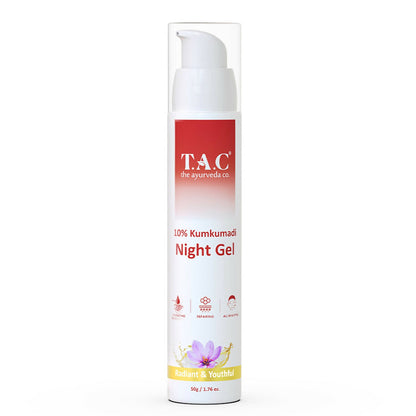 TAC - The Ayurveda Co. 10% Kumkumadi Night Gel for Glowing Skin