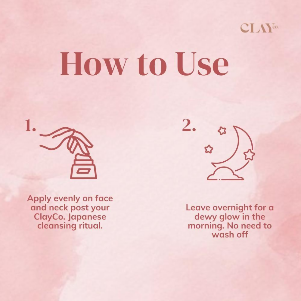 Clayco Rice & Sake Sleep mask with Vitamin C