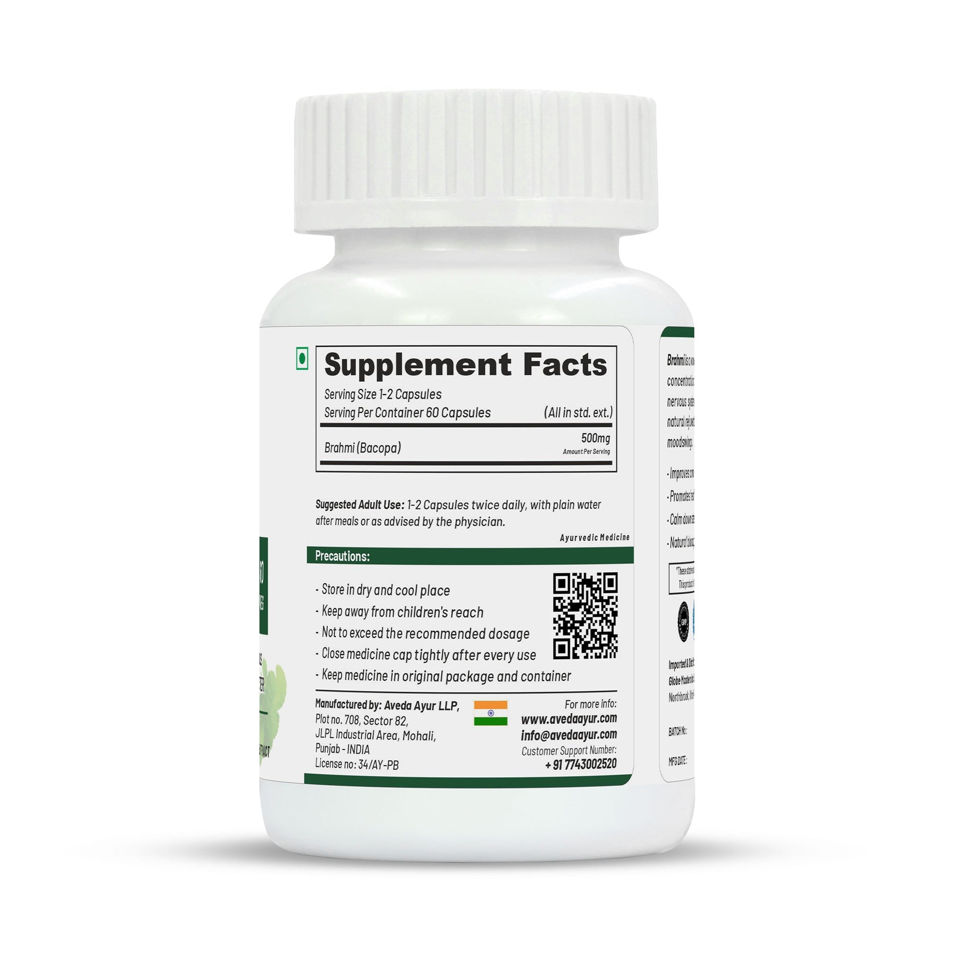 Life Aveda Premium Brahmi Capsules