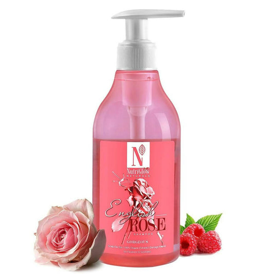Buy NutriGlow NATURAL'S English Rose Shampoo Gentle Cleanser from DrMediCart, Ship from India to USA