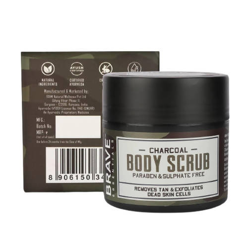 Brave Essentials Charcoal Body Scrub
